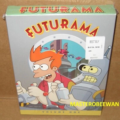 Futurama Volume One 1 (3-Disc Set DVD, 2003) New Sealed - Image 1 of 2