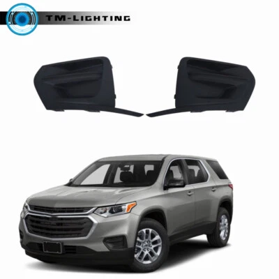 Cubierta de luz antiniebla delantera para Chevrolet Traverse L/LS 2018-2021 par negro texturizado Foto 1 de 4