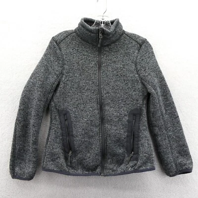 Champion Sherpa Lined Jacket Womens Small Gray Full Zip Coat Zipped Pockets Ski - Image 1 of 4