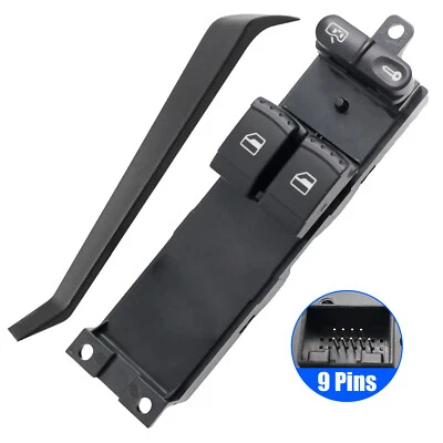 Fit for VW Mk4 Golf Seat Skoda Audi A3 1J3959857  Front Left Power Window Switch - Image 1 of 4