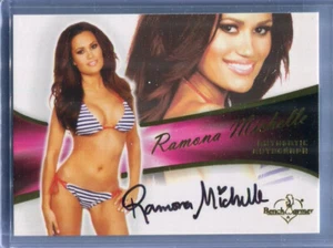 Autografo RAMONA MICHELLE 2011 BenchWarmer Bubble Gum Edition #A-28 - Foto 1 di 1