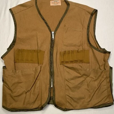 Vintage Saftbak Hunting Vest Duck Hunting Tan Brown Altoona PA Holds Shells EUC - Image 1 of 4