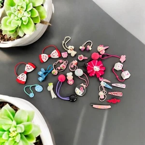 Vintage Kawaii Hair Accessories Lot Hello Kitty Sanrio Y2K Harajuku - Picture 1 of 17