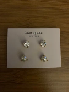 NEW Kate Spade New York Rise and Shine Stud Earrings Set Of 2 New - Picture 1 of 4