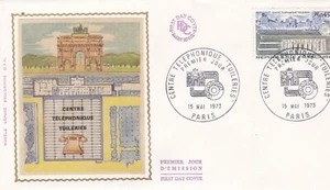 FRANCIA 1973 FDC CENTRO TELEFONICO TUILERIES YT 1750 - Imagen 1 de 1