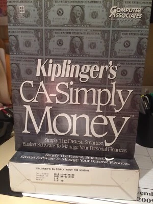 CA SIMPLY MONEY KIPLINGER'S V1.0 3.5" DISKETTE VERY COLLECTIBLE 10-21-100-30100 - Image 1 of 4