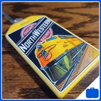 The Chicago & North Western Railway Luggage Tag w/extra insert - Image 1 of 3