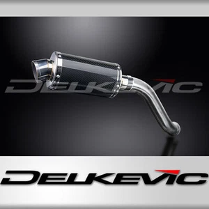 Honda VFR750 1994-1997 Delkevic Slip On 9" Oval Carbon Exhaust Muffler Kit - Picture 1 of 5