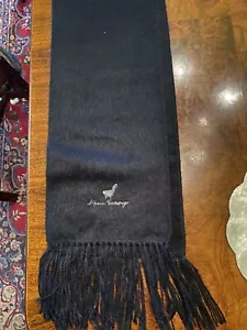 Alpaka Camargo Damen Schal Alpaka Mischung gesticktes Logo schwarz Made in Peru - Bild 1 von 4