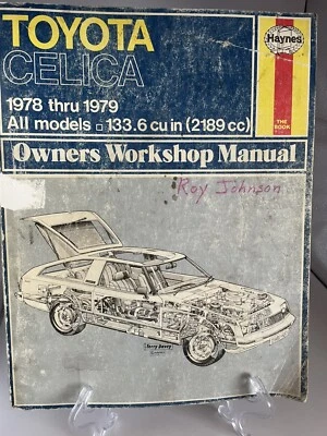 Manual de reparación Haynes: Toyota Celica 1978-1981. Cubierta descolorida! ¡Precio rebajado! Foto 1 de 4