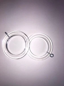 Curtain Rings Pack of x10 Transparent- 84.9mm #11D111 - Picture 1 of 2