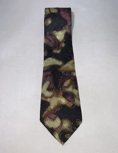 Corbata Como Collezione para hombre L 59 W 3,5 negra verde corbata seda se envía desde EE. UU. - Imagen 1 de 3