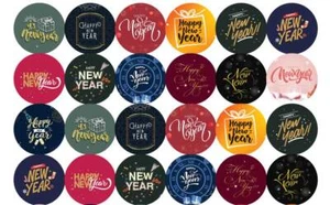 144 pegatinas de feliz año nuevo etiquetas bolsas fabulosas regalos - Imagen 1 de 2