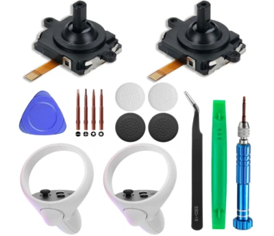 JZW-SHOP 2 Pack Joystick Replacement for Oculus Quest 2/3 Controller/Meta Quest 2/3 Contr