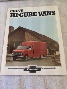 Vintage 1974 Chevrolet Hi-Cube Vans Sales Brochure Good Condition - Picture 1 of 3