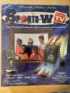 Sports Write Software Multimedia Sports Journal Scrapbook New Sealed - Picture 1 of 5