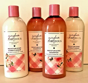 GINGHAM GORGEOUS MOISTURIZING SHAMPOO & CONDITIONER LOT X 4 NEW BATH BODY WORKS - Picture 1 of 3