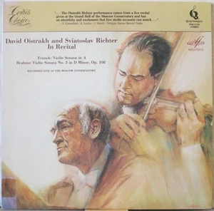 DAVID OISTRAKH & SVIATOSLAV RICHTER In Recital LP Franck, Brahms Violin Sonatas - Foto 1 di 1