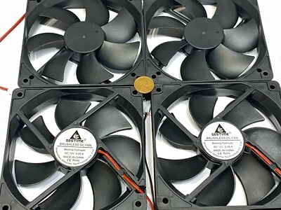 4x GDSTIME Computer Case fan Large 12V 2Pin 120mm 25mm gda blower 1225 12025 G20 - Image 1 of 4