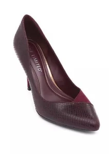 NEW THE LIMITED RED WINE SUEDE LEATHER PUMPS SIZE 8 M $70 - Picture 1 of 5