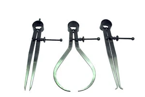 Spring Caliper Set x 3 Internal External Dividing Dividers 10" 250mm. W4100 - Picture 1 of 1
