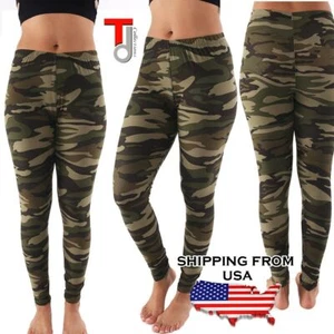 Womens Camouflage Popular Military Army CAMO Fashion Leggings Pants - Picture 1 of 6