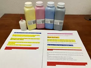 (200g x 4) Ricarica toner per stampanti Xerox C410, Versalink C415 - SOLO RICARICA - Foto 1 di 12