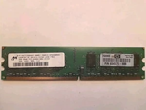 Micron 2GB 2RX8 PC2-6400U 666-13-E0 DDR2 MT16HTF25664AY-800G1 RAM Memory - Picture 1 of 3