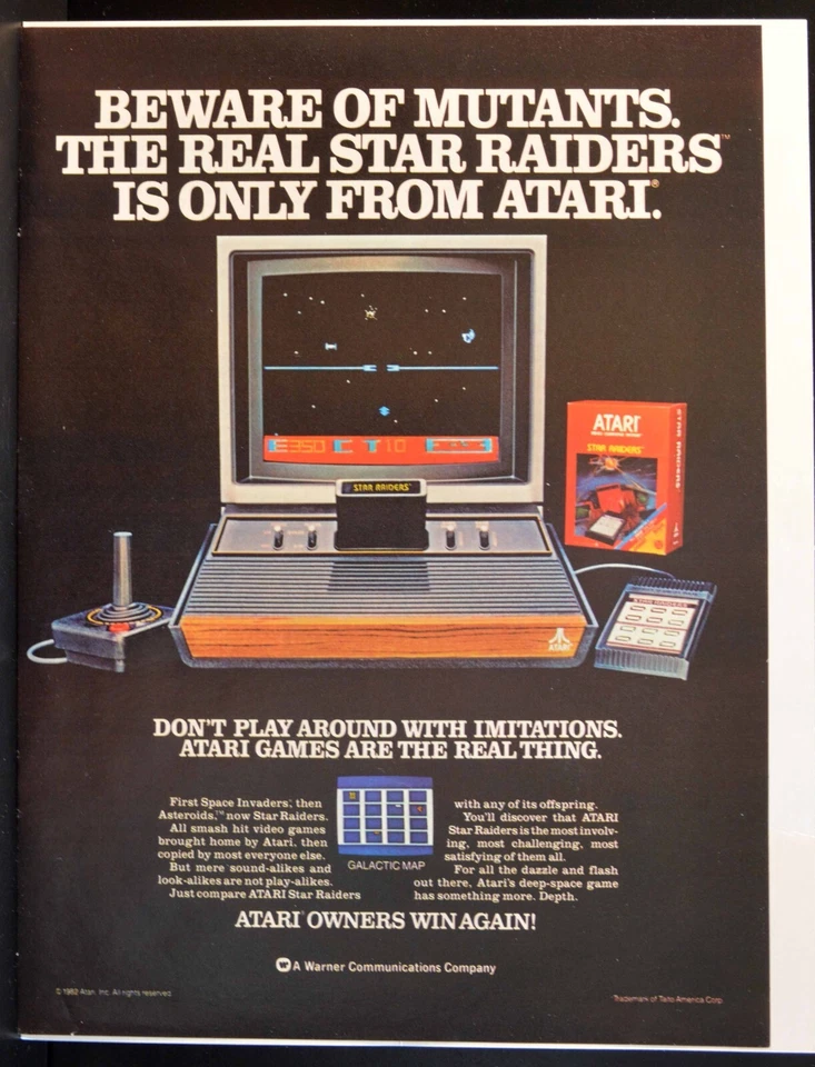 Vintage Atari Advertisement Ad - Beware of Mutants Approx 8.5 X 11 Inches - Image 1 of 1