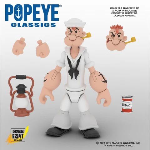 Boss Fight Studio Popeye Classics Popeye White Sailor Suit 1:12 Action Figure Cover