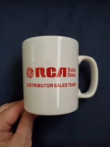 RCA GE Kiln Craft Coffee Mug Cup Staffordshire England Vintage Advertising - Picture 1 of 6