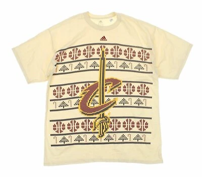 Camiseta Adidas NBA Hombre Cleveland Cavaliers Estampado Natural Manga Corta Foto 1 de 2