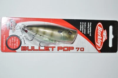 berkley bullet pop 70 bass surface lure 2 3/4" 2/5oz rattles mf bluegill - Image 1 of 4