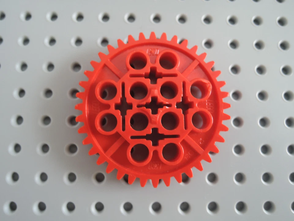 Lego 1 x Technic Zahnrad breit 40 Zähne 3649 rot 9544 9665 8500 - Bild 1 von 1