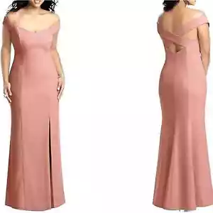 Dessy Kollektion SCHULTERFREI KREUZ TROMPETENKLEID 12 Wüstenrose rosa - Bild 1 von 11