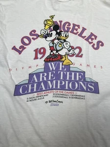 Vtg Walt Disney Shirt Hanes Beefy T Los Angeles Olympic Games 1982 Older Old - Picture 1 of 6