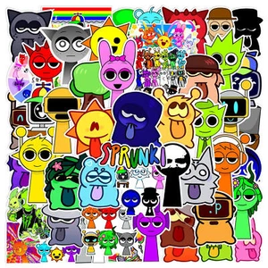 50Pcs Incredibox Sprunki Cartoon Horror Game Stickers for Kids and Teen - Picture 1 of 7