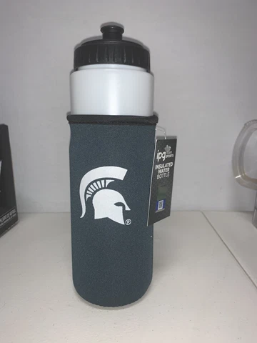 Michigan State Spartans Logo Neoprene Water Bottle WithCover Holder Cover