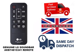 GENUINE ORIGINAL LG SOUNDBAR REPLACEMENT REMOTE AKB74815341 - Picture 1 of 1