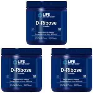 3 PACK Life Extension D-Ribose Powder for Heart and Muscle Energy Levels - 150g - Picture 1 of 8