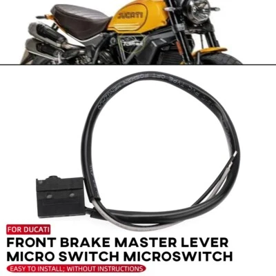 Bomba de cilindro maestro de freno delantero para DUCATI Microinterruptor Micro Interruptor Sensor Foto 1 de 4