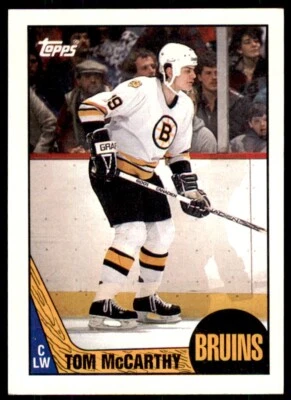 1987-88 Topps Tom McCarthy . Boston Bruins #38 - Image 1 of 2