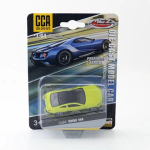 1/64 Scale BMW M4 Model Car Diecast Toy Cars Alloy Metal Vehicle Yellow-Green - Picture 1 of 1