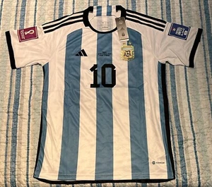 Maglia Calcio Messi 10 Argentina Mondial In Qatar Final Vs France - Afbeelding 1 van 10