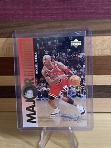 Michael Jordan 1995-96 Upper Deck Major Attractions Electric Court SP #337 Bulls