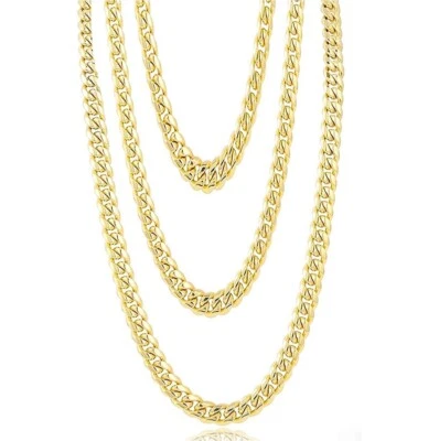 Goldkette Panzerkette 50cm Vokuhila Accessoire 80er 90er Kostüm Fasching