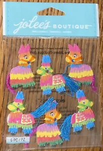 RARE Jolees Piñata Mexican Party Fiesta Birthday Candy Wedding Scrapbook Sticker - Picture 1 of 4