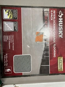 Husky Interlocking Garage Flooring 6 Pack - Picture 1 of 2