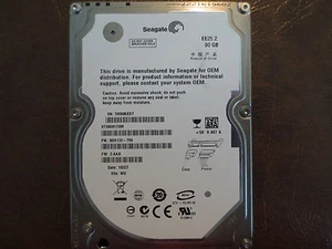 Seagate ST980817SM EE25.2 9DH132-750 FW:3.AAB WU 80gb 2.5" Sata Hard Drive - Picture 1 of 1