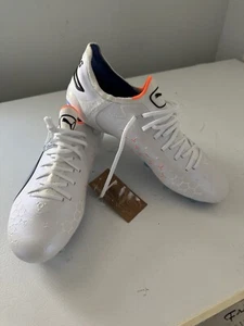 BRAND NEW Puma King Ultimate FG/AG Womens Soccer Cleats 107262-01 Orange/Blue - Picture 1 of 6